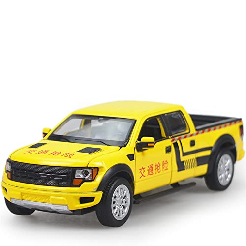 Für Ford F-150 Pickup High Simulation Alloy Sound Und Light Pull Back Toy Car Model 1:32(4) von XIYUEYING