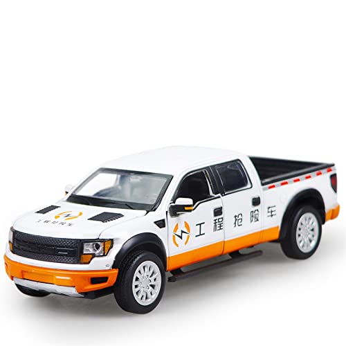 Für Ford F-150 Pickup High Simulation Alloy Sound Und Light Pull Back Toy Car Model 1:32(Taglia unica) von XIYUEYING