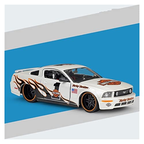 Für Ford Mustang 1967GT Sportwagenmodell Harley Edition Simulationslegierung Automodell 1 24(2) von XIYUEYING