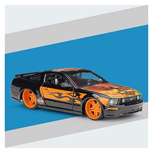 Für Ford Mustang 1967GT Sportwagenmodell Harley Edition Simulationslegierung Automodell 1 24(3) von XIYUEYING