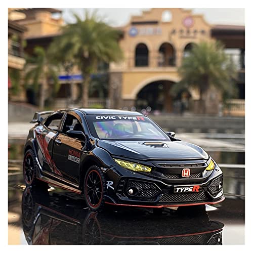 Für Honda Civic R Legierung Metall Spielzeug Sportwagen Modell Simulierte Ton- und Lichtsammlung Auto 1 32(2) von XIYUEYING