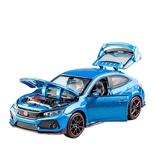 Für Honda Civic Type-R Druckguss-Metall-Sportwagenmodell Sound- und Lichtsammlungsgeschenk 1 32(2) von XIYUEYING