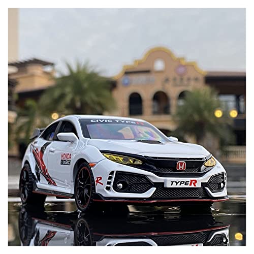 Für Honda Civic Type-R Druckguss-Metall-Sportwagenmodell Sound- und Lichtsammlungsgeschenk 1 32(7) von XIYUEYING