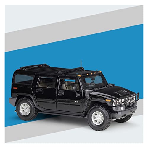 Für Hummer 2003 H2 SUV Metalldruckguss Muscle Car Modell Sammlerstücke Dekor Geschenk 1 18(Schwarz) von XIYUEYING