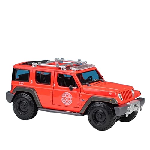 Für Jeep Rescue Concept Polizeiauto Simulation Alloy Car Model Collection Ornament 1 18(2) von XIYUEYING