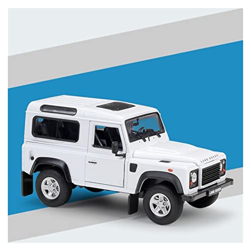 Für Land Rover Defender Classic SUV Polizeiauto Druckguss Metalllegierung Spielzeugauto Modellauto 1:24(4) von XIYUEYING