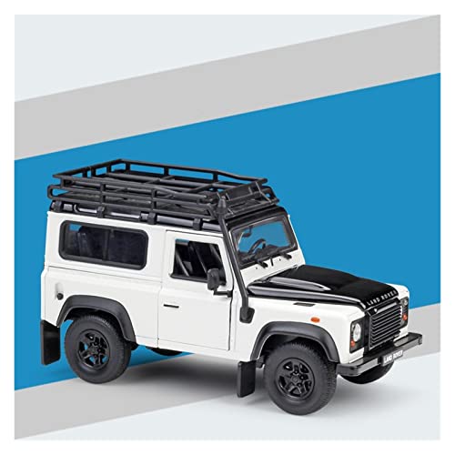 Für Land Rover Defender Classic SUV Polizeiauto Druckguss Metalllegierung Spielzeugauto Modellauto 1:24(5) von XIYUEYING