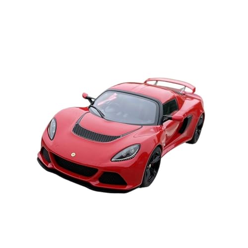 Für Lotus Exige S 1:18 Simulationsharz-Automodell. Anzeige des Fertigen Auto-Themenparty-Layouts(Rot) von XIYUEYING