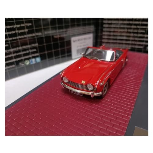 Für Lotus TR5 P1 1968 1:43 Simulation Cabrio Auto Modell Erwachsene Sammler Limited Edition Souvenir(Rot) von XIYUEYING