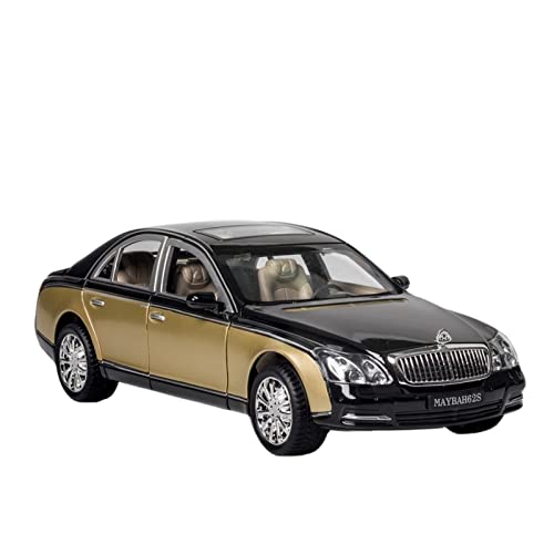 Für Maybach Erweitertes 62S Sound- Und Licht-Pullback-Luxus-Automodell Für Kinder, Spielzeuggeschenk, 1 32(2) von XIYUEYING