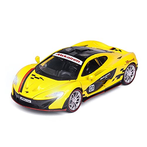 Für McLaren P1 GTR Simulationsmodell Pull Back Sound Und Light Kinderspielzeugauto 1 32(4) von XIYUEYING