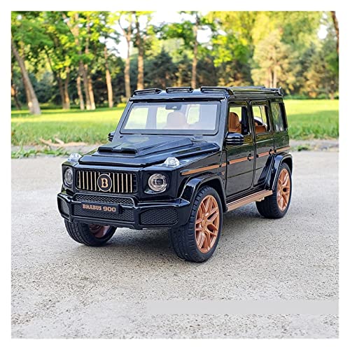 Für Mercedes-Benz Brabus G900 Offroad-Leichtmetall-Pull-Back-Sound Und Leichtes Spielzeugauto 1/22(Taglia unica) von XIYUEYING