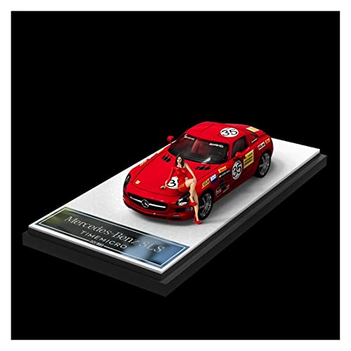 Für Mercedes-Benz SLS Red Pig Nr. 35 Lackiersimulation Alloy Car Model Collection 1 64(2) von XIYUEYING