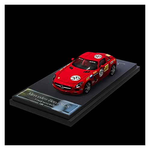 Für Mercedes-Benz SLS Red Pig Nr. 35 Lackiersimulation Alloy Car Model Collection 1 64(Taglia unica) von XIYUEYING