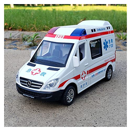 Für Mercedes-Benz Sprinter Anti-Epidemie Auto Krankenwagen Legierung Spezial Polizeiauto Modell 1/32(3) von XIYUEYING