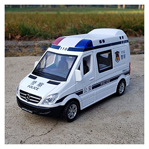 Für Mercedes-Benz Sprinter Anti-Epidemie Auto Krankenwagen Legierung Spezial Polizeiauto Modell 1/32(4) von XIYUEYING
