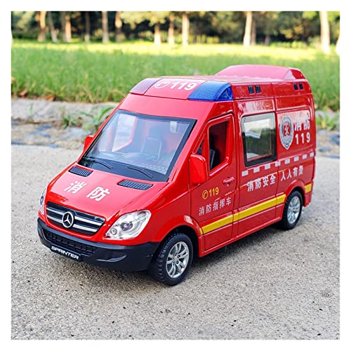 Für Mercedes-Benz Sprinter Anti-Epidemie Auto Krankenwagen Legierung Spezial Polizeiauto Modell 1/32(5) von XIYUEYING