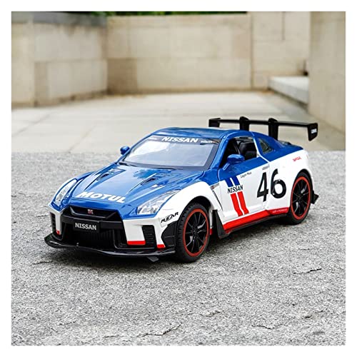 Für Nissan GTR Racing Alloy Car Model Pull Back Sound Und Light Toy Car Model 1/22(3) von XIYUEYING
