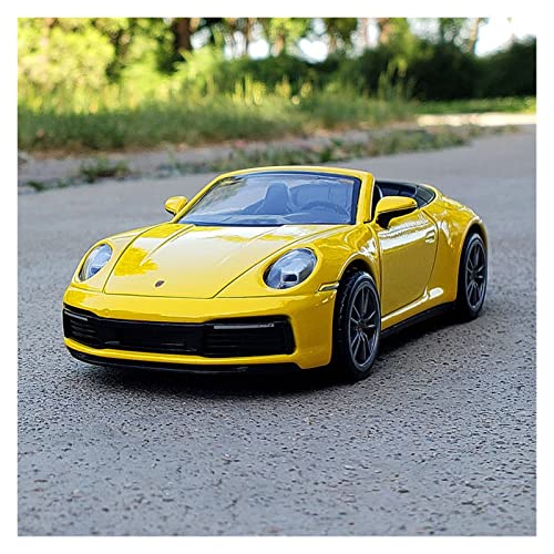 Für Porsche 911 Carrera Cabriolet Alu-Automodell Offene Tür Spielzeugauto Zum Zurückziehen(2) von XIYUEYING