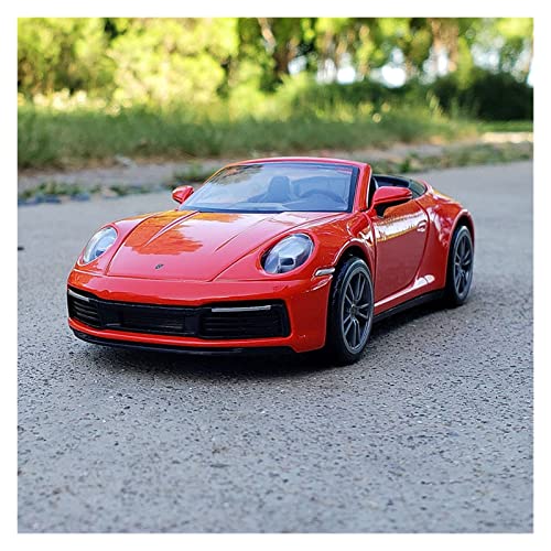 Für Porsche 911 Carrera Cabriolet Alu-Automodell Offene Tür Spielzeugauto Zum Zurückziehen(Taglia unica) von XIYUEYING