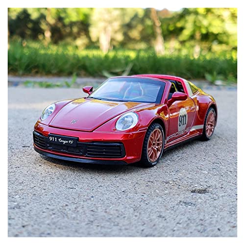 Für Porsche Targa Cabriolet Sportwagen Legierung Automodell Pull Back Sound Und Light Racing 1:32(3) von XIYUEYING