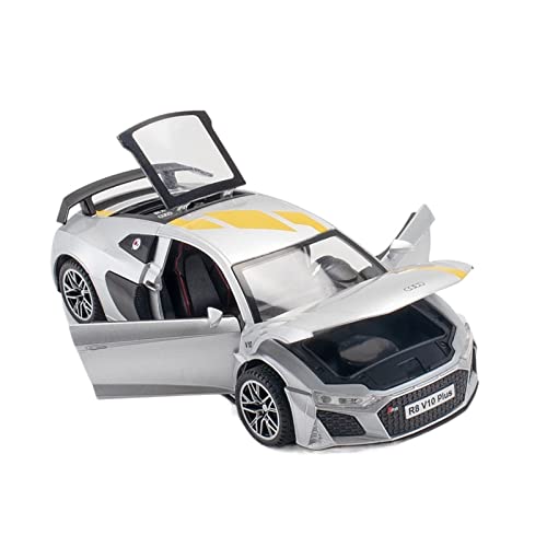 Für R8 Druckguss 1 32 Legierung Miniatur Sportwagen Metall Spielzeugauto Für Kinder Zurückziehen(3) von XIYUEYING