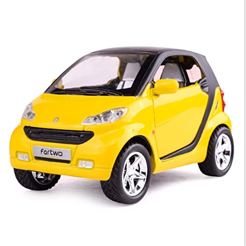Für Smart Automodell Pull-Back-Legierung Kinderspielzeug Rosa Auto 1:32(4) von XIYUEYING