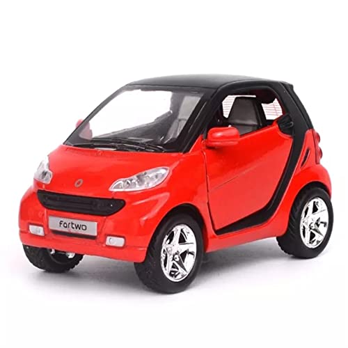 Für Smart Automodell Pull-Back-Legierung Kinderspielzeug Rosa Auto 1:32(5) von XIYUEYING