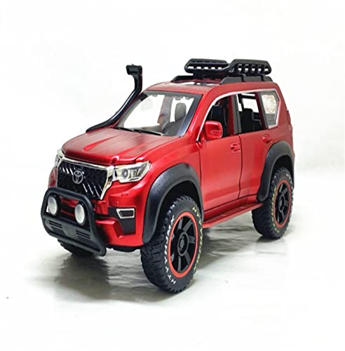 Für Toyota Prado Überheblich Modifizierte Version Mit Metallautomodell Spielzeug 1:24(2) von XIYUEYING