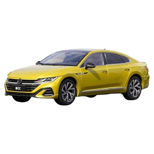 XIYUEYING 1 18 for FAW-Volkswagen Original Neue Cc Modell 2021 Cc Modell Legierung Simulation Auto Modell Kits(Yellow) von XIYUEYING