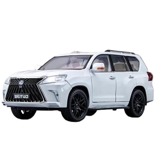 XIYUEYING 1 18 for LX570 SUV Legierung Hohe Simulation Auto Modell Kits Auto Spielzeug for Kinder Sammlung Replik(White) von XIYUEYING