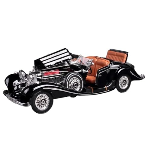XIYUEYING 1 18 for Mercedes 500K 1936 Oldtimer-Modellbausätze Hochsimulationsfahrzeug for Jungen Spielzeug(Schwarz) von XIYUEYING