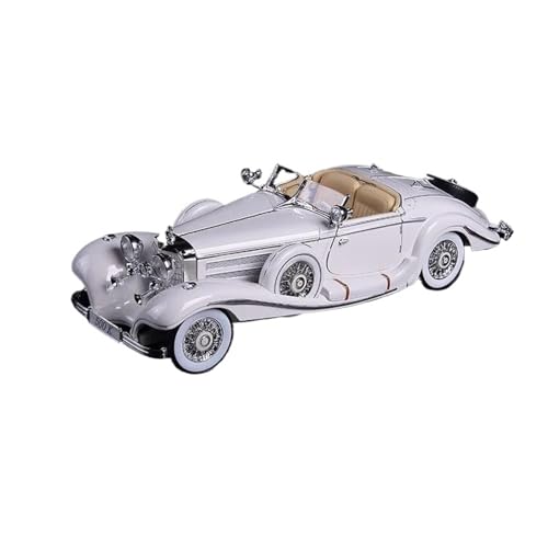 XIYUEYING 1 18 for Mercedes 500K 1936 Oldtimer-Modellbausätze Hochsimulationsfahrzeug for Jungen Spielzeug(White) von XIYUEYING