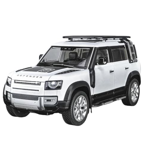 XIYUEYING 1 18 for Range Land Rover Defender SUV Legierung Hohe Simulation Auto Modell Kits Auto Spielzeug for Kinder Sammlung Replik(White) von XIYUEYING