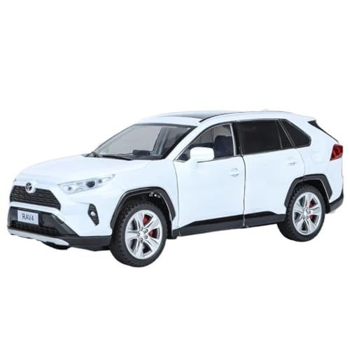 XIYUEYING 1 24 for Toyotas RAV4 SUV Legierung Hohe Simulation Auto Modell Kits Auto Spielzeug for Kinder Sammlung Replik(White) von XIYUEYING