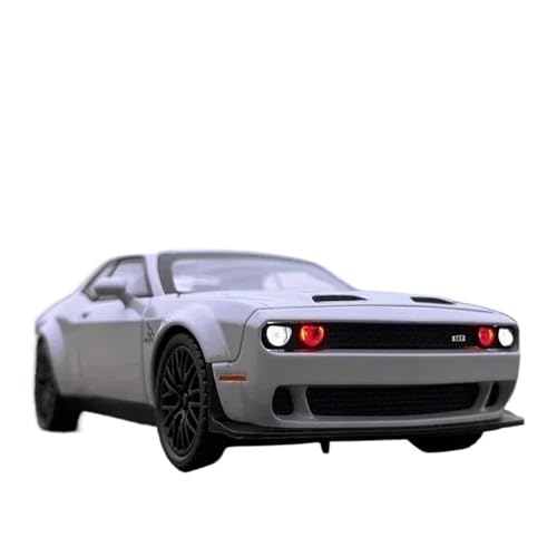 XIYUEYING 1 32 for Dodge Challenger Redeye Auto Modell Kits Hohe Simulation Fahrzeug for Jungen Urlaub Geschenke Spielzeug(Chrom) von XIYUEYING