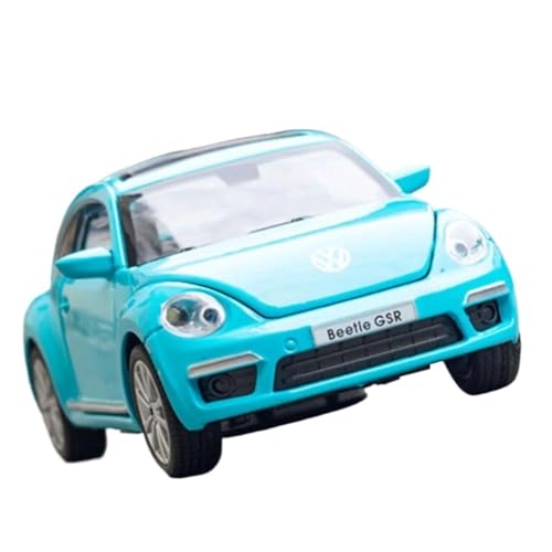 XIYUEYING 1 32 for Käfer Spielzeug Auto Modell Kits Hohe Simulation Fahrzeug for Jungen Urlaub Geschenke Spielzeug(Blau) von XIYUEYING