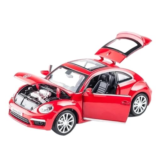 XIYUEYING 1 32 for Käfer Spielzeug Auto Modell Kits Hohe Simulation Fahrzeug for Jungen Urlaub Geschenke Spielzeug(Rot) von XIYUEYING