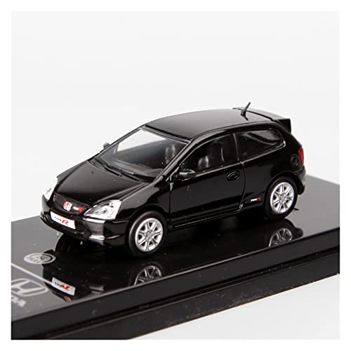 XIYUEYING Für Honda Civic Type R EP3 Alloy Car Model Black Left Toy Car 1 64(Taglia unica) von XIYUEYING