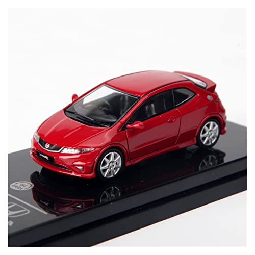 XIYUEYING Für Honda Honda Civic FN2 Alu-Automodell Rot Rechts Spielzeugauto 1 64(Taglia unica) von XIYUEYING