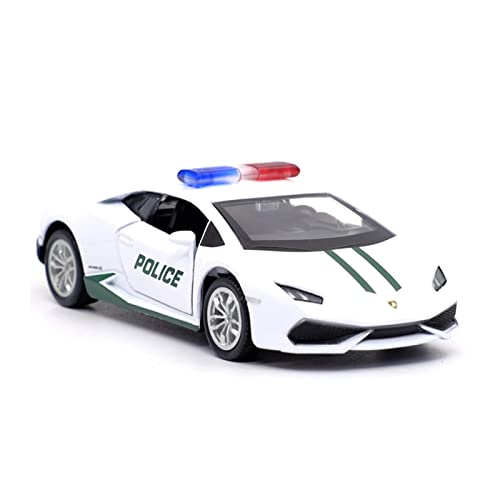 XIYUEYING Für Lamborghini Huracan LP610-4 Polizeiauto Die Casting Pull Back Model Toy Series 1 36(Taglia unica) von XIYUEYING
