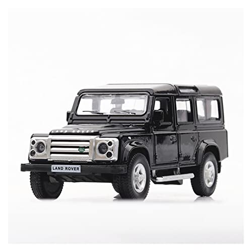 XIYUEYING Für Land Rover Defender Legierungsmodell Simulation Zurückziehen Spielzeug Ornament Geschenk 1 36(Schwarz) von XIYUEYING
