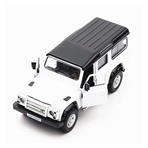 XIYUEYING Für Land Rover Defender Legierungsmodell Simulation Zurückziehen Spielzeug Ornament Geschenk 1 36(White) von XIYUEYING