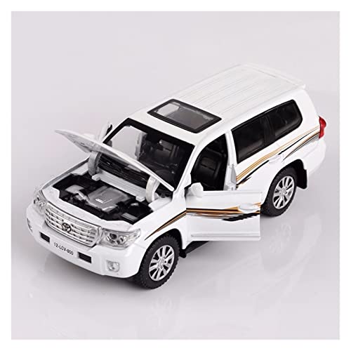XIYUEYING Für Toyota Land Cruiser Geländewagen SUV 4 Türen Mit Leichtmetall Kinderspielzeugauto 1 32(2) von XIYUEYING