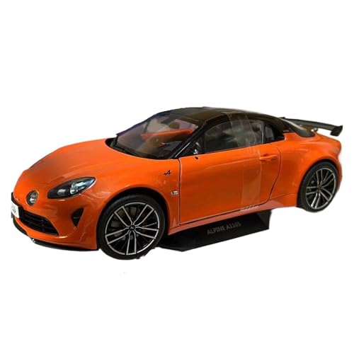XIYUEYING Maßstabsgetreues Modell 1/18 Skala Für Alpine A110S Auto Modell Legierung Material Orange Malerei Geschenk Für Kinder Miniaturmodelle von XIYUEYING