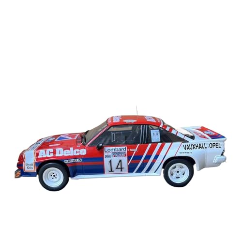 XIYUEYING Maßstabsgetreues Modell 1/18 Skala Für OPEL Manta #14 1985 Racing Auto Modell Legierung Statische Sammlung Miniaturmodelle von XIYUEYING