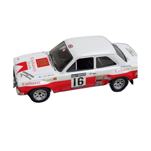 XIYUEYING Maßstabsgetreues Modell 1/43 Escort MKI RS1600#16 1971 Rennwagenmodell Statische Dekoration Für Kinder Miniaturmodelle von XIYUEYING