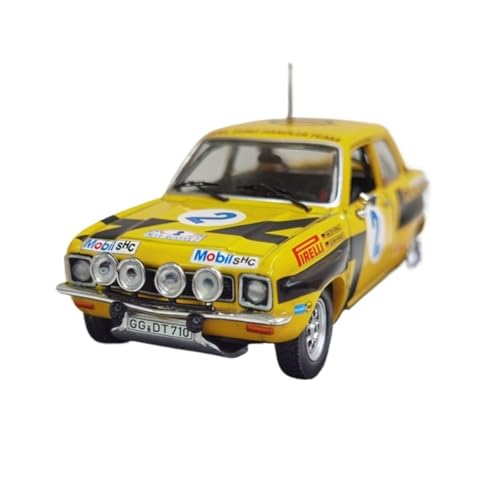XIYUEYING Maßstabsgetreues Modell 1/43 Skala OPEL ASCONA SR #2 1975 Legierung Rennwagen Modell Geschenk Für Kinder Miniaturmodelle von XIYUEYING