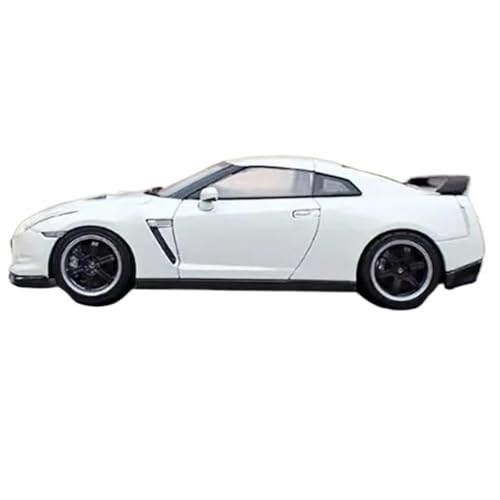 XIYUEYING Maßstabsgetreues Modell 1/43 für Nissan GTR Spec Legierung Sport Auto Modell Zubehör Kinder Geschenke Hobby Spielzeug Miniaturmodelle(White) von XIYUEYING