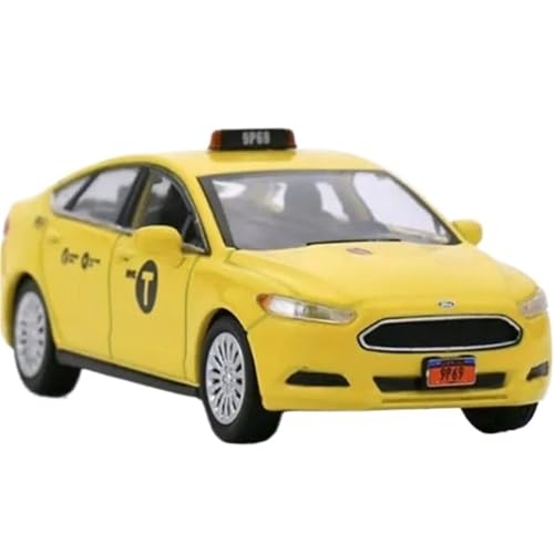 XIYUEYING Maßstabsgetreues Modell 1/64 Skala Für Mondeo Legierung Auto Modell Statische Finish Dekoration Kinder Geschenk Display Miniaturmodelle(Yellow) von XIYUEYING
